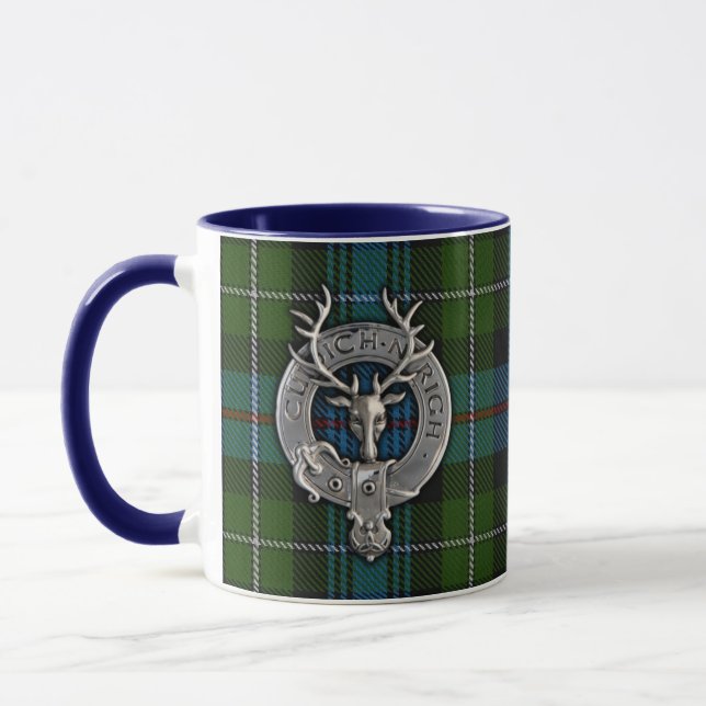 Caneca Clan MacKenzie Crest & Tartan (Esquerda)