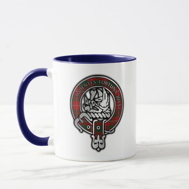 Caneca Clan MacKinnon Crest e Tartan Mug (Esquerda)