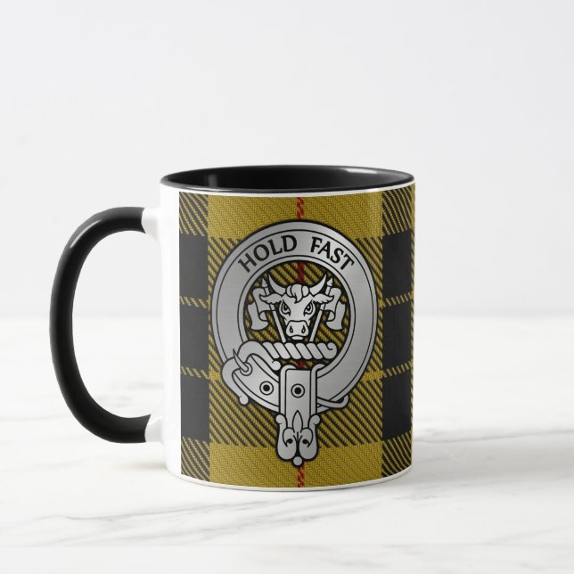 Caneca Clan MacLeod Crest & Tartan (Esquerda)