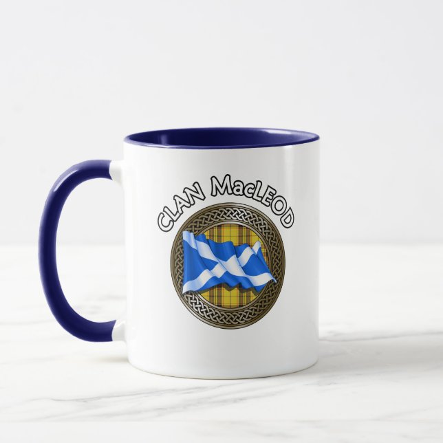 Caneca Clan MacLeod Tartan Knot & Flag (Esquerda)