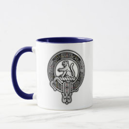 Caneca Clan MacPherson Crest e Tartan Mug