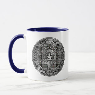 Caneca Clan MacPherson Crest & Tartan Knot