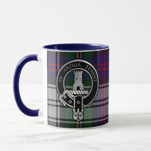 Caneca Clan Malcolm Crest & Dress Tartan