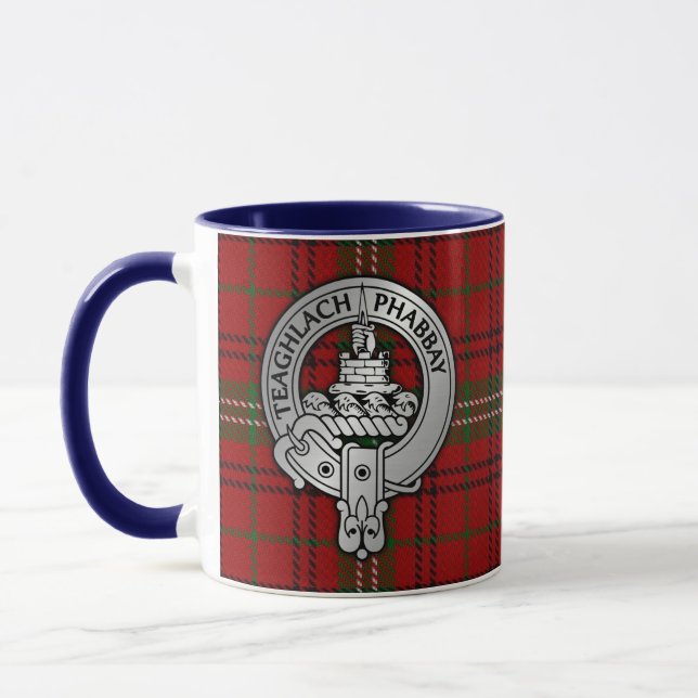 Caneca Clan Morrison Crest & Tartan (Esquerda)