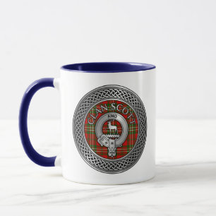 Caneca Clan Scott Crest & Tartan Knot