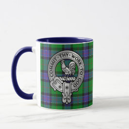 Caneca Clan Sinclair Crest & Hunting Tartan Mug
