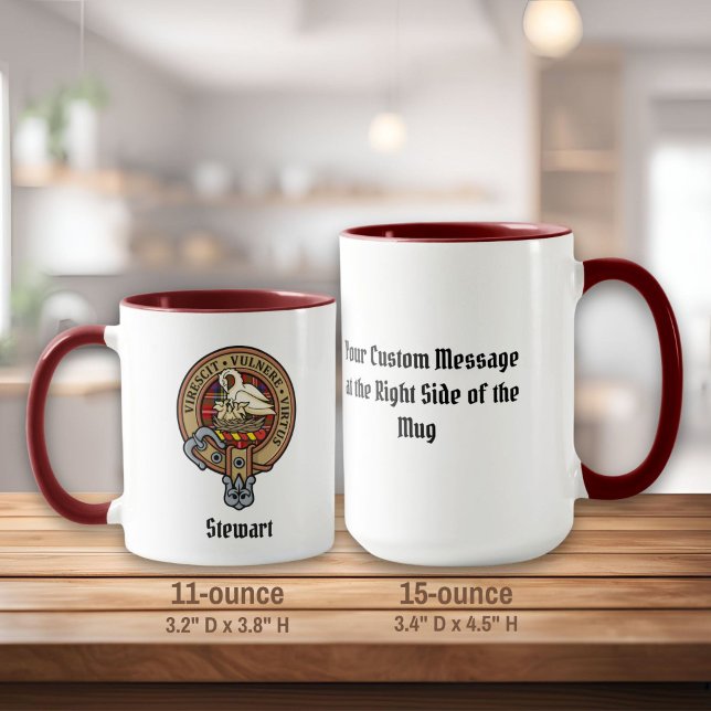 Caneca Clan Stewart Crest (Criador carregado)