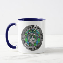 Caneca Clan Stirling Crest & Tartan Knot