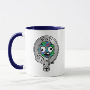 Caneca Clan Wood Crest e Tartan Mug