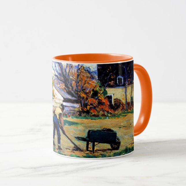 Caneca Clarence Gagnon art, Fall Scene, Baie-Santo-Paul, (Frente Esquerda)