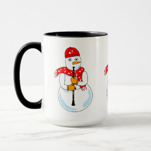 Caneca Clarinet Snowman