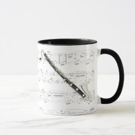 Caneca - clarinete baixo com partitura