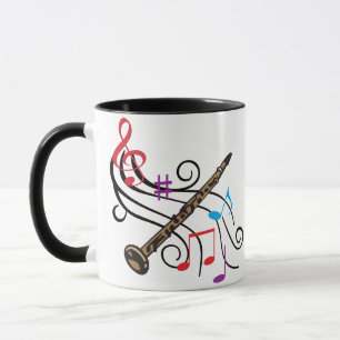 Caneca Clarinete com música