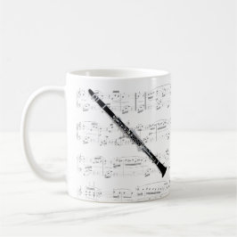 Caneca - clarinete com partitura