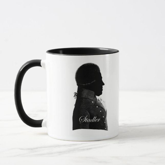 Caneca Clarinetista Anton Stadler e compositor Mozart Mug (Esquerda)