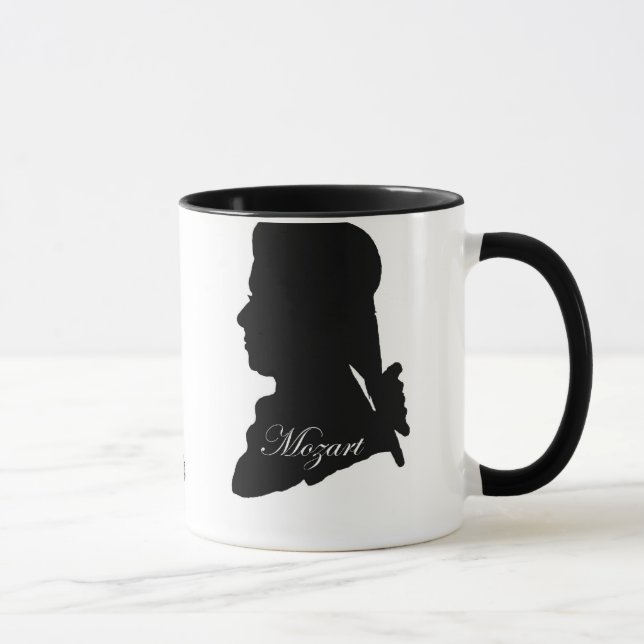 Caneca Clarinetista Anton Stadler e compositor Mozart Mug (Direita)