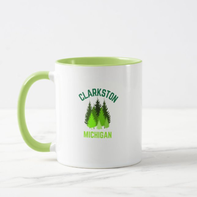 Caneca Clarkston Michigan Hometown Coffee Mug (Esquerda)