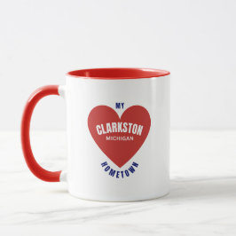 Caneca Clarkston Michigan Hometown Coffee Mug