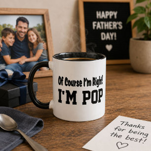 Caneca Claro que Estou Certo Presente Divertido para o Vo