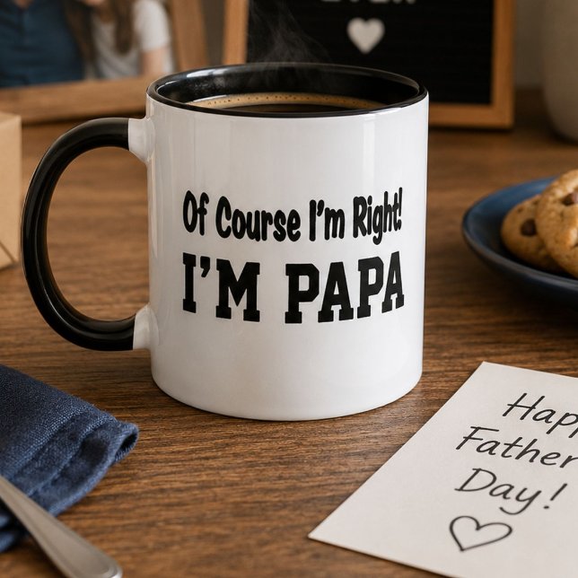 Caneca Claro que Estou Certo Sou o Papai Presente Diverti (Criador carregado)