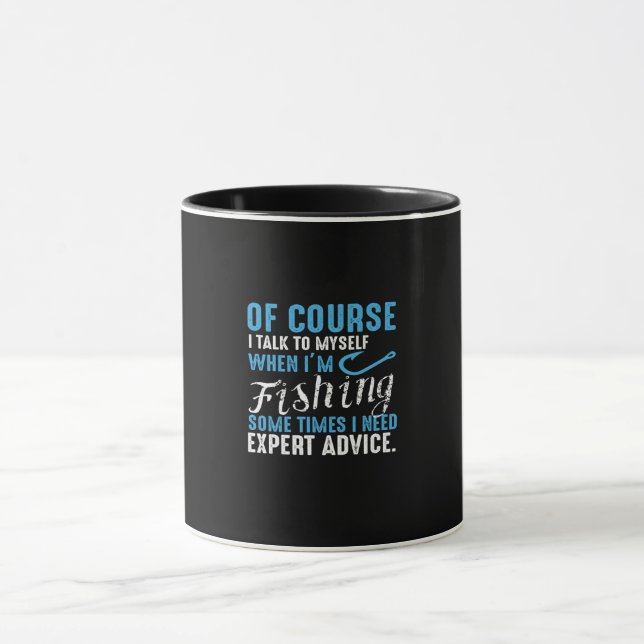 Caneca claro que falo comigo mesmo quando estou pescando  (Centro)
