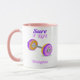 Caneca Claro que levanto Peso Donut