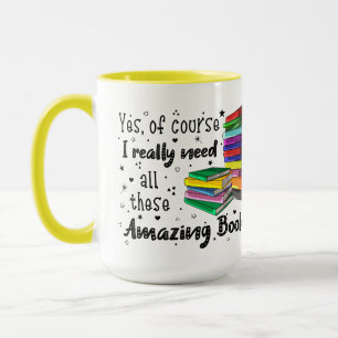 Caneca Claro Que Preciso Desses Livros Incríveis