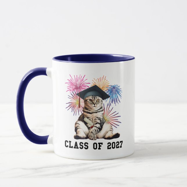 Caneca Class of 2027 Cat Lover (Esquerda)