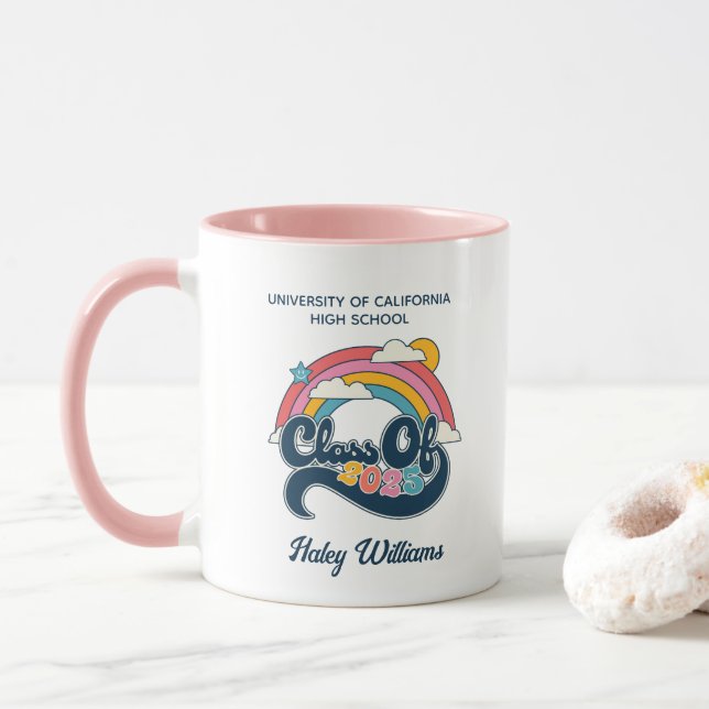 Caneca Classe de formando de 2025 Gift - Mug Personalizad (Com Donut)