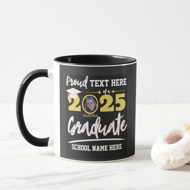 Caneca Classe Personalizada de Graduação da Família Orgul (Com Donut)