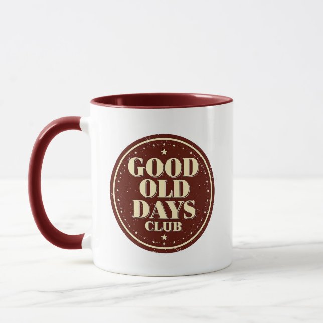 Caneca Classic Brown Good Old Days Club Emblem (Esquerda)