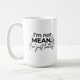 Caneca Clássica 15 oz - Citação de Café Honesta da