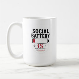 Caneca Clássica Bateria Social Baixa - Xícara Dive