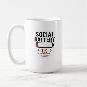 Caneca Clássica Bateria Social Baixa - Xícara Dive
