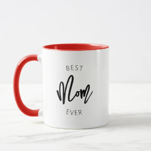 Caneca Clássica Caligrafia, Melhor Mãe De Mug De Duas Ton