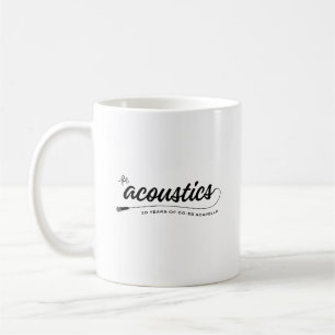 Caneca clássica com fonte de script Acoustics