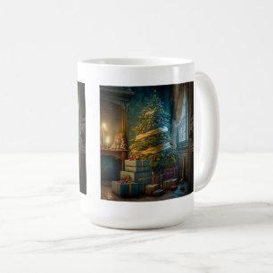 Caneca Clássica de Árvore de Natal, 15 oz