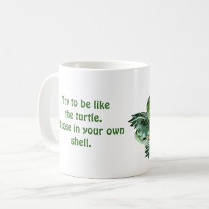 Caneca Clássica de Café Tartaruga
