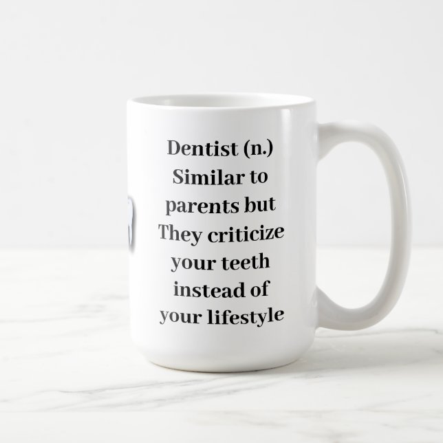 Caneca clássica de dentista (Direita)