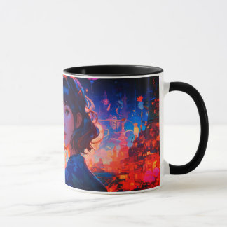 caneca clássica estilo artesanato de papel