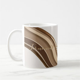 Caneca clássica no abstrato de na moda