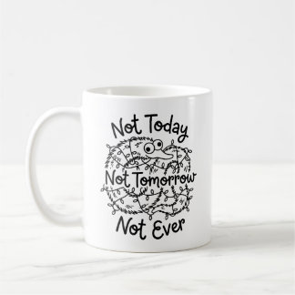Caneca Clássica para Amantes de Café com Humor de
