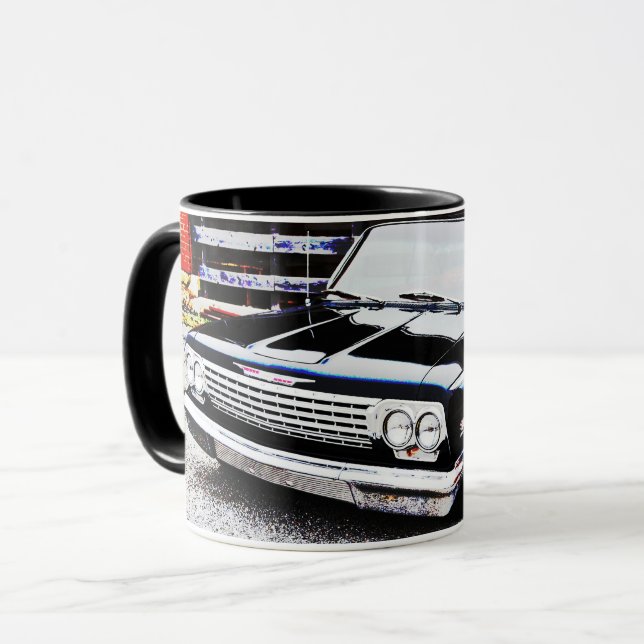 Caneca Clássica Vintage Black Impala Car Torg (Frente Esquerda)
