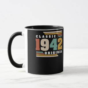 Caneca Clássico 1942 80 original Aniversário de 80 anos