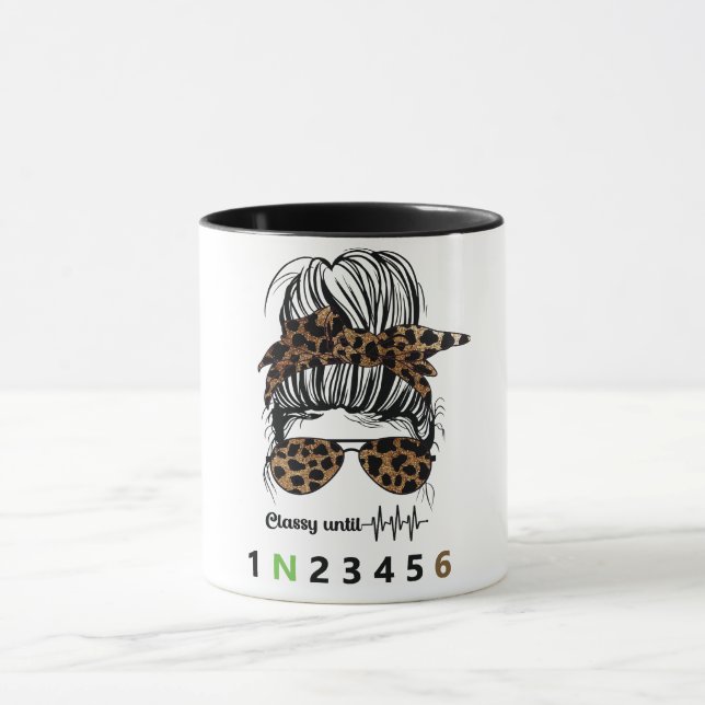 Caneca Clássico até... Motociclo Engraçado (Centro)