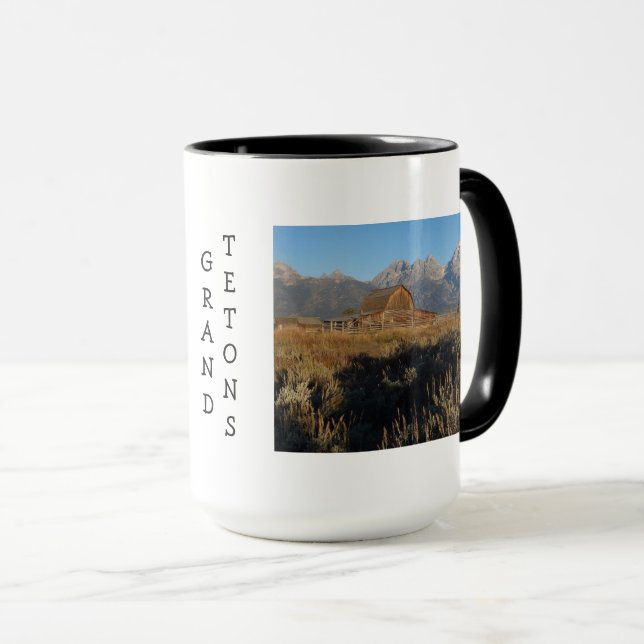 Caneca Clássico Celeiro e Grand Tetons Coffee Mug (Frente Esquerda)