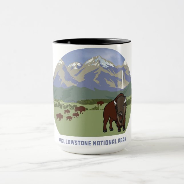 Caneca Clássico de Montanha Bison, Parque Nacional de Yel (Centro)