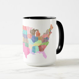 Caneca Clássico de presentes turísticos especiais dos EUA