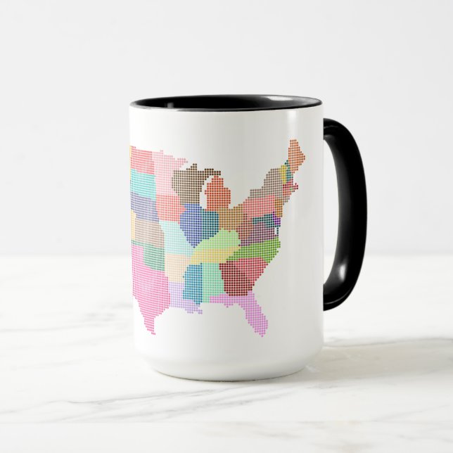 Caneca Clássico de presentes turísticos especiais dos EUA (Frente Esquerda)