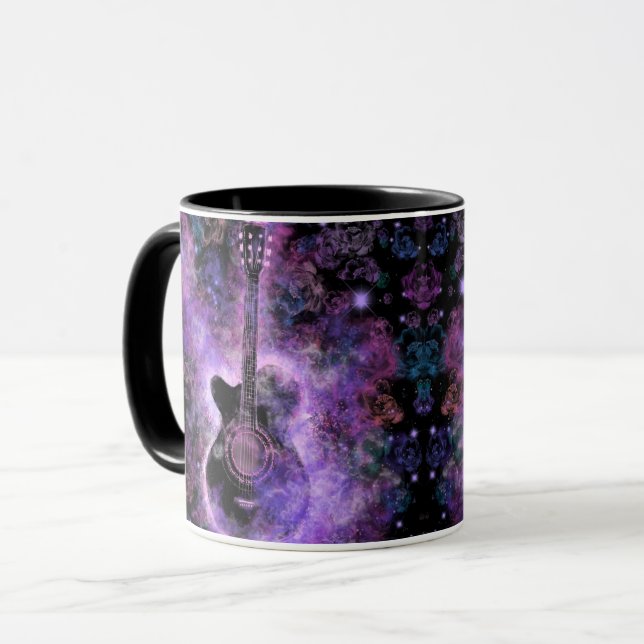 Caneca Clássico Guitarra Café Mug (Frente Esquerda)